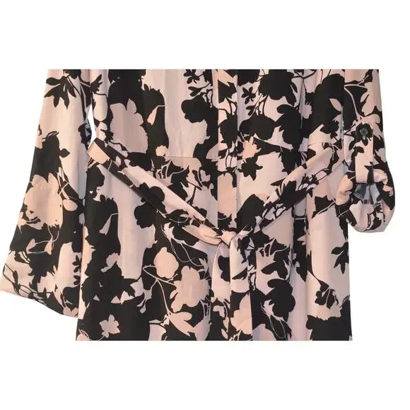 INC International Concepts Women's Printed Tie-Waist Button-Front Nila Dress - Picture 4 of 5